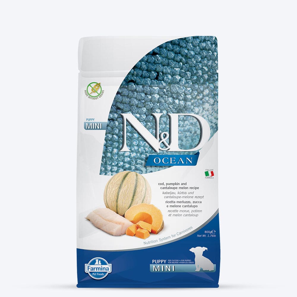Farmina-N&D-Ocean-COD-Pumpkin&-Cantaloupe-Melon-Grain-Free-Puppy-Dry-Food---Mini-Breed1 Farmina N&D Ocean COD Pumpkin& Cantaloupe Melon Grain Free Puppy Dry Food - Mini Breed