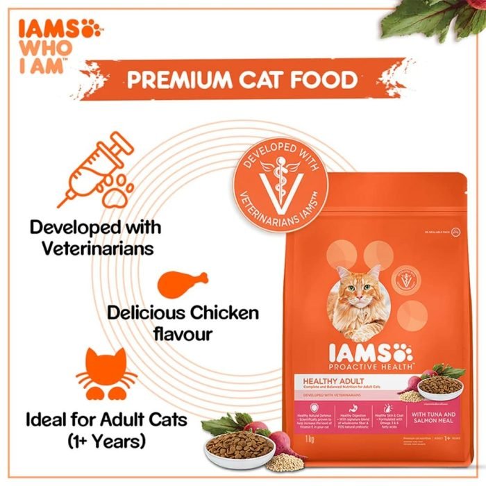 IAMS Proactive Healthy Adult (1+ Years) Tuna & Salmon Meal Premium Dry Cat Food