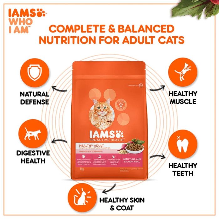 IAMS Proactive Healthy Adult (1+ Years) Tuna & Salmon Meal Premium Dry Cat Food