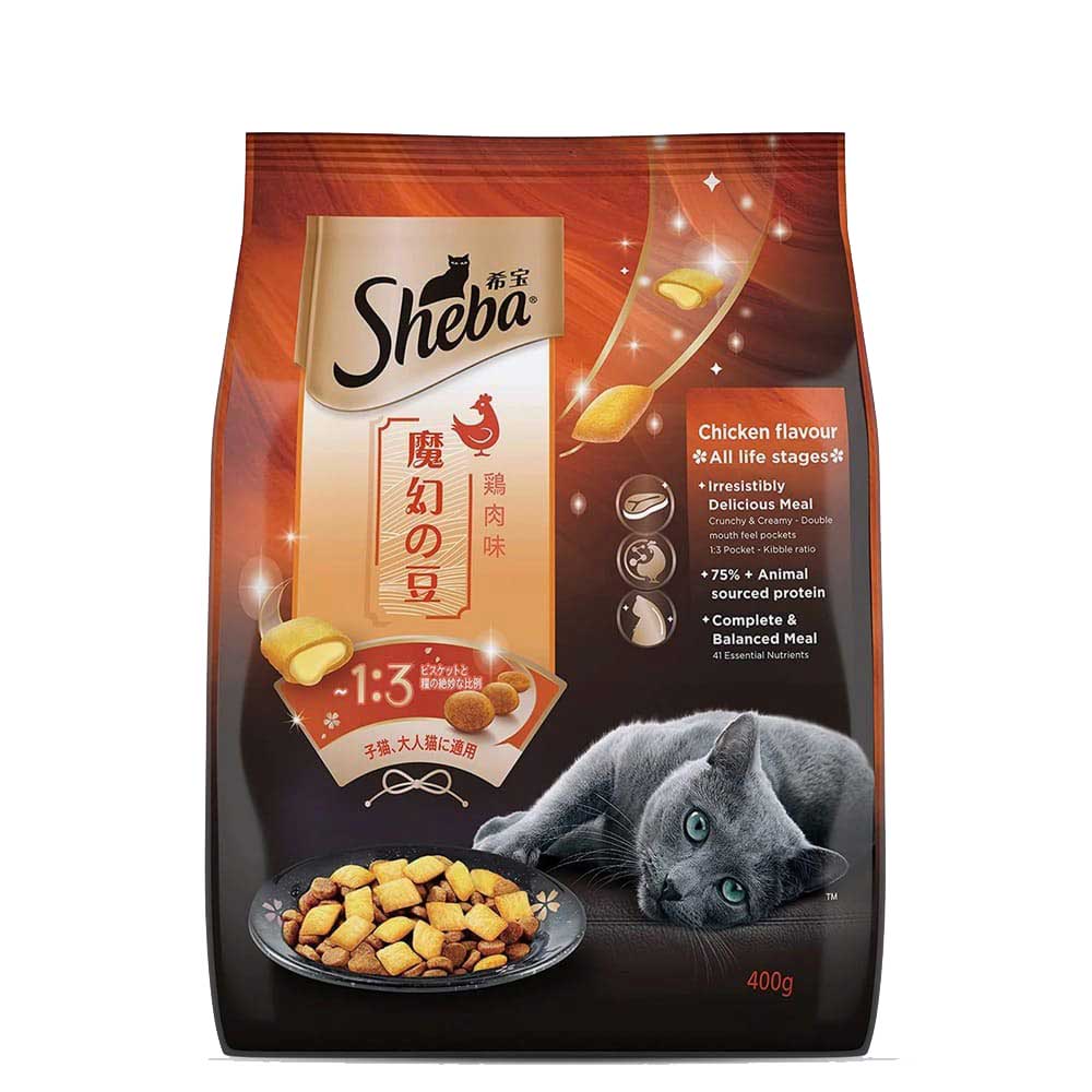 Sheba-Chicken-Flavour-Kitten-&-Adult-Cat-Dry-Food-1 Sheba Chicken Flavour Kitten & Adult Cat Dry Food