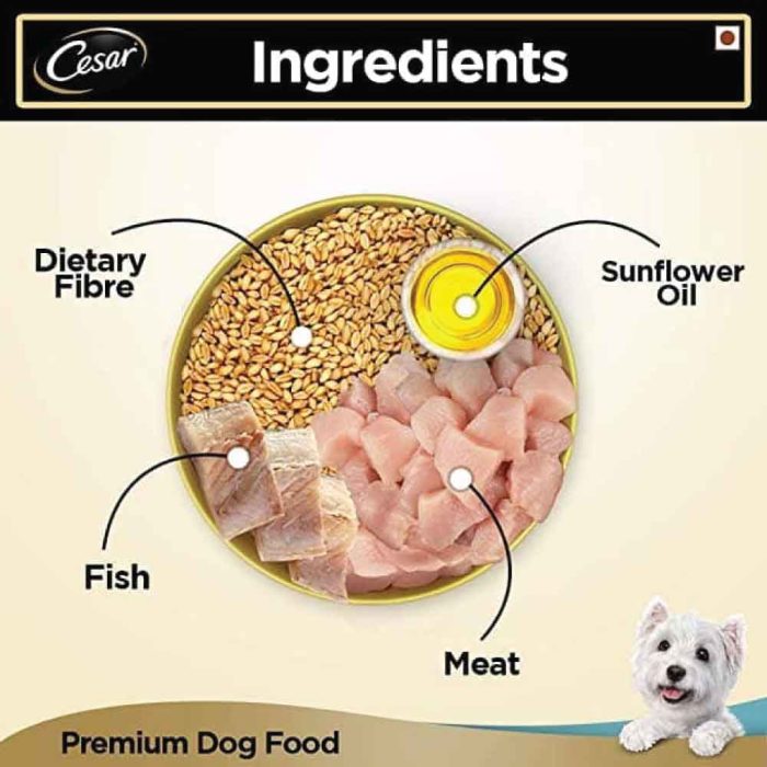 Cesar-Tuna-with-White-Meat-Fish-&-Vegetables-Adult-Dog-Wet-Food-100g