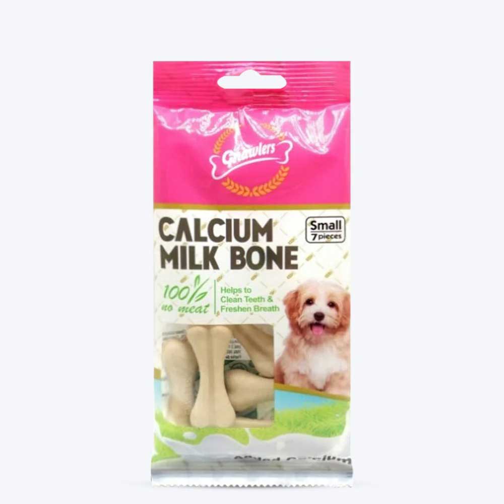 Gnawlers-Calcium-Milk-Bones-Dog-Treats-7 Gnawlers Calcium Milk Bones Dog Treats - Small