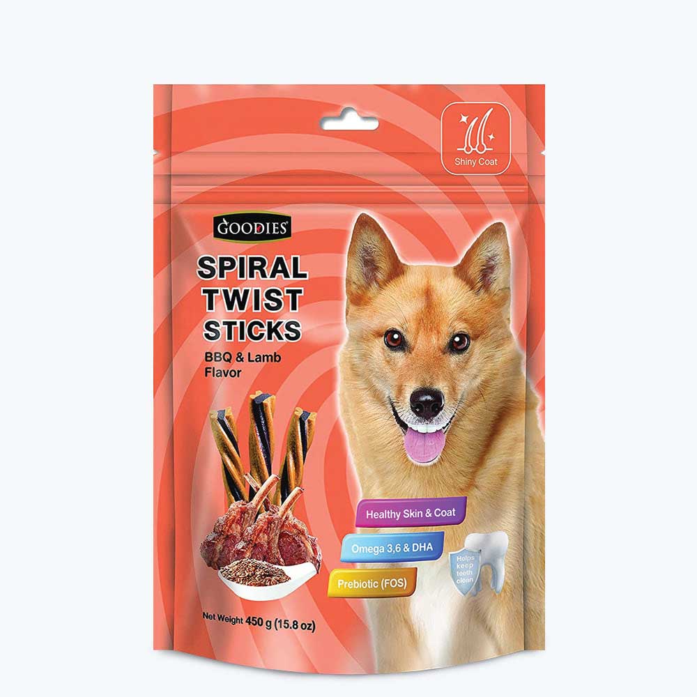 Goodies-Spiral-Twist-Sticks-BBQ-&-Lamb-Flavour--450-g Goodies-Spiral-Twist-Sticks-BBQ-&-Lamb-Flavour