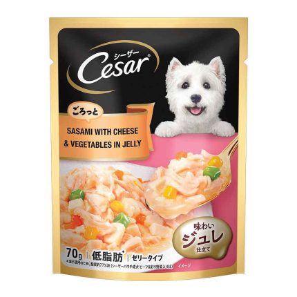 Cesar-Sasami-with-Cheese-&-Vegetables-in-Jelly-Adult-Dog-Wet-Food-70g