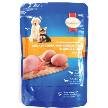 SmartHeart-Chicken-Chunk-with-Carrot-&-Egg-In-Gravy-Puppy-Wet-Food-40g
